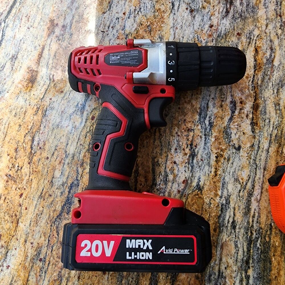 AVID POWER 20V MAX Lithium Ion Cordless Drill ACD316 no charger